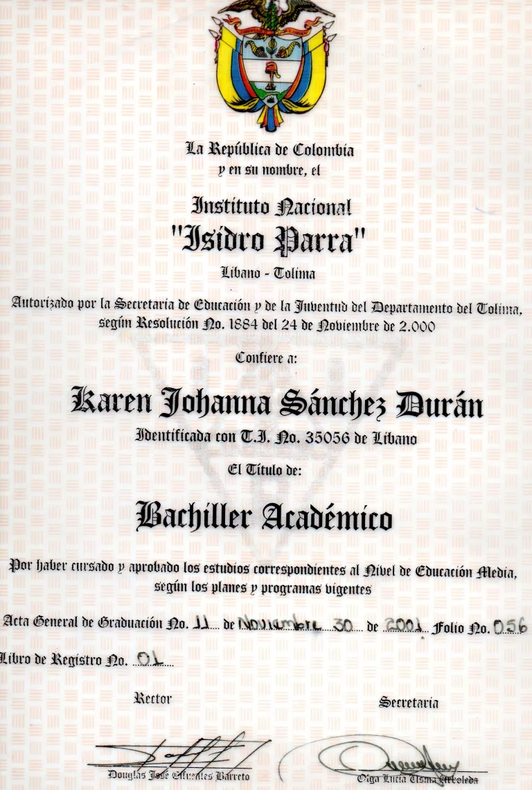 donde comprar titulo de bachiller